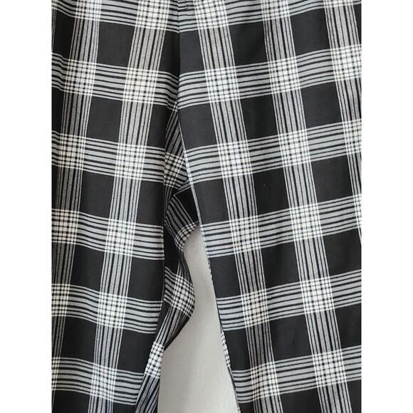 Hot Topic black white plaid womens pants w chain hook stretch S emo - Picture 5 of 6